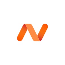 Namecheap's logo is a white background. On top of this is an orange slighly skewed to the right N. The left and right lines are skewed clockwise approximately 20 degrees, they are both orange. The line connecting them to form the N is a slightly lighter orange